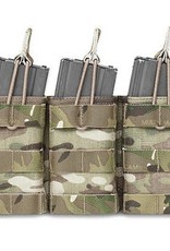 Warrior Assault Systeem Triple M4 Molle Open M4 5.56mm Mag Pouch / bungee Retention Multicam