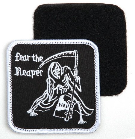 101 inc Embleem stof fear the reaper met klitteband