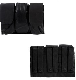 101 inc TRIPLE M4 MAG POUCH Black of OD