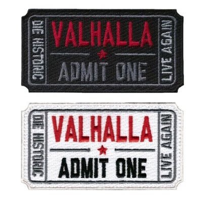 Tactical Velcro Ticket to Valhalla Morale Military Tactical Vikings Mad