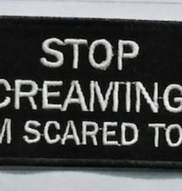 TAG-SHOP ® Camaleon Stop Screaming. im scared toopatch Black