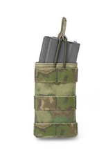 Warrior Assault Systeem Single M4 Molle Open M4 5.56mm Mag Pouch / bungee Retention div kleuren W-EO-SMOP-5.56