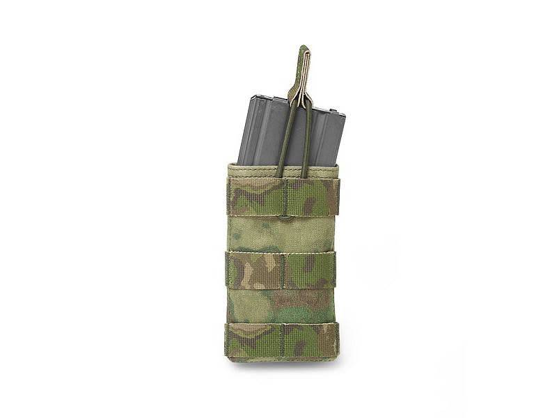 Warrior Assault Systeem Single M4 Molle Open M4 5.56mm Mag Pouch / bungee Retention div kleuren W-EO-SMOP-5.56