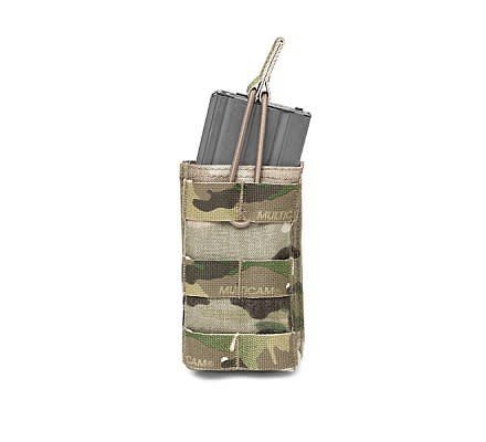 Warrior Assault Systeem Single M4 Molle Open M4 5.56mm Mag Pouch / bungee Retention div kleuren W-EO-SMOP-5.56