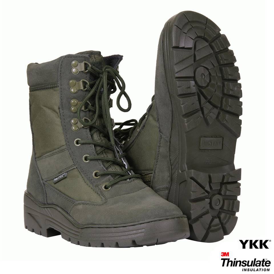 101 inc Pr. sniper boots WITH YKK ZIPPER Groen