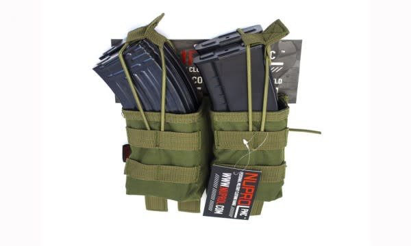 Nuprol NuProl PMC AK Double Open Mag Pouch - OD