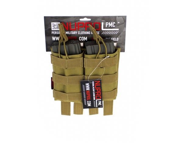 Nuprol NuProl PMC AK Double Open Mag Pouch - Tan