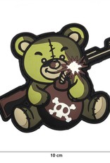 101 inc EMBLEEM 3D PVC TERREUR TEDDY GROEN