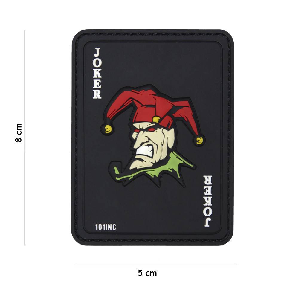 101 inc Joker PVC patch Black