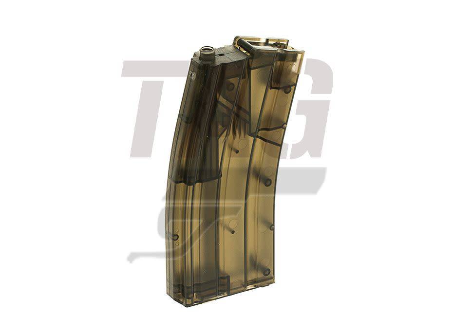SRC speedloader semi-transparant voor 470 BB`s in de vorm van M4 magazijn.
