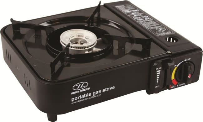 Highlander Portable Cooker Metallic Black