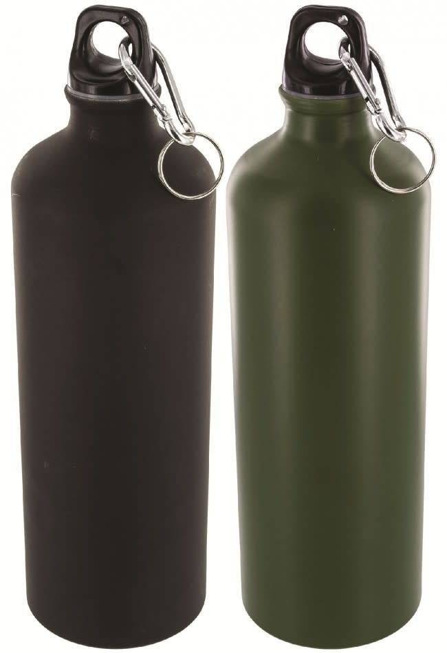 Highlander 1 Litre Aluminium Bottle Black/OD