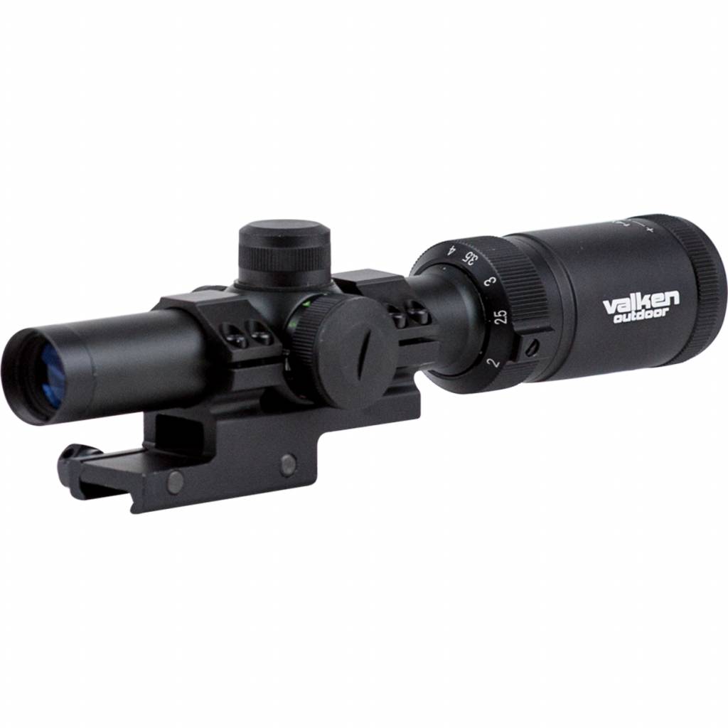 Valken Scope 1-4x20 w/Mount Mil-Dot Reticle