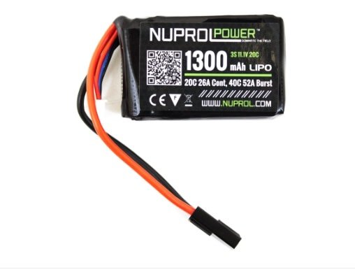 WE NP POWER 1300MAH 11.1V 20C PEQ MICRO LIPO