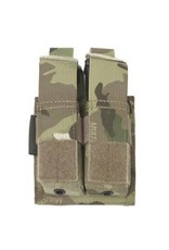 Warrior Assault Systeem MOLLE Double 9mm Direct Action Pistol Mag Pouch (Multicam)