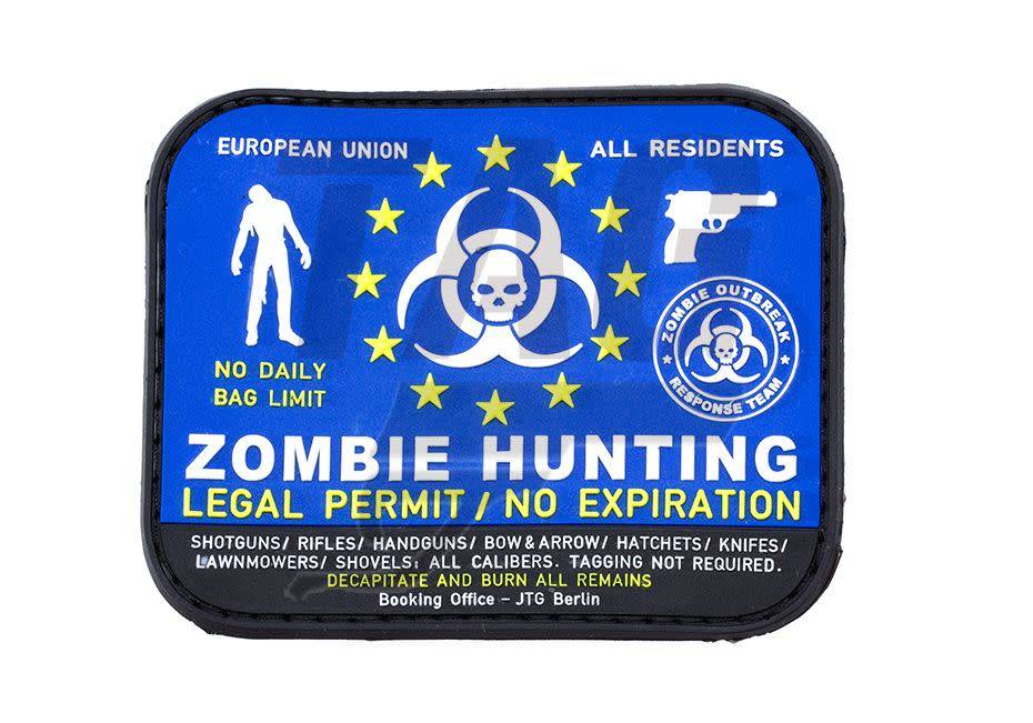 101 inc Zombie Hunter Rubber Patch