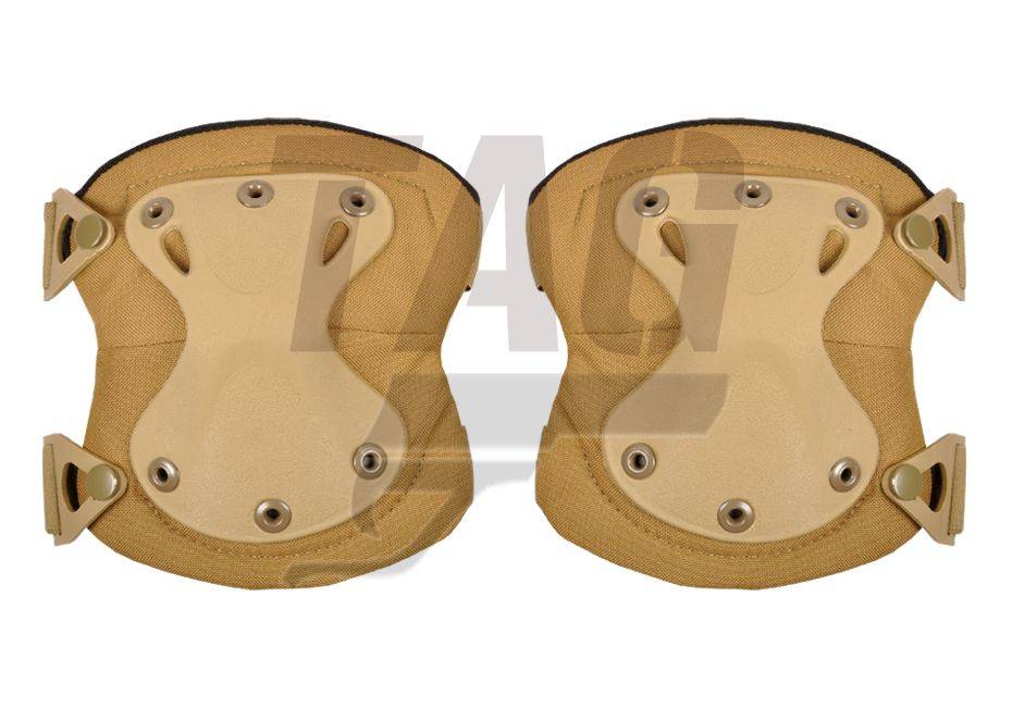 Invader Gear XPD Knee Pads OD, Black and coyote brown