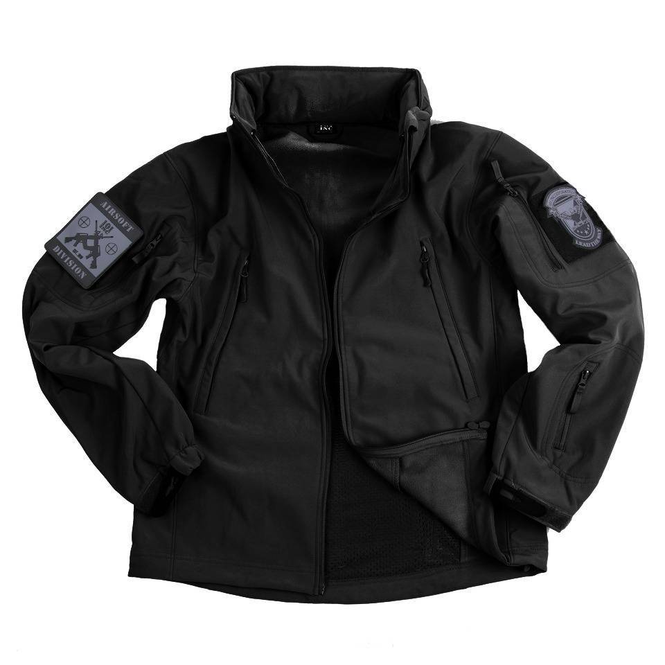verbrand duurzame grondstof dienblad Soft Shell jack tactical Black - tactical airsoft gear