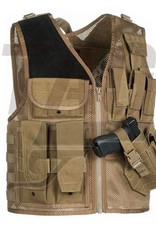 Invader Gear Mk.II Crossdraw Vest Black, OD of Coyote brown