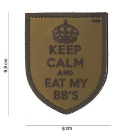3D PVC KEEP CALM and eat my bb's BRUIN