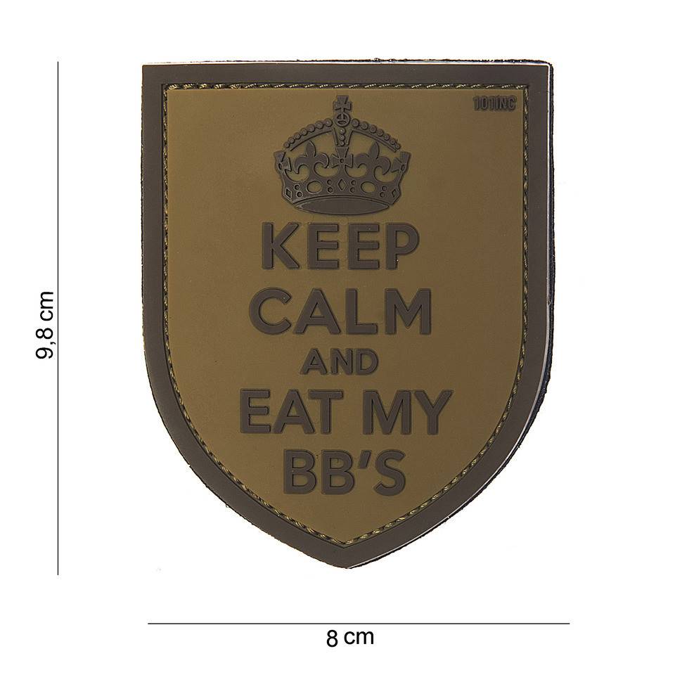 3D PVC KEEP CALM and eat my bb's BRUIN