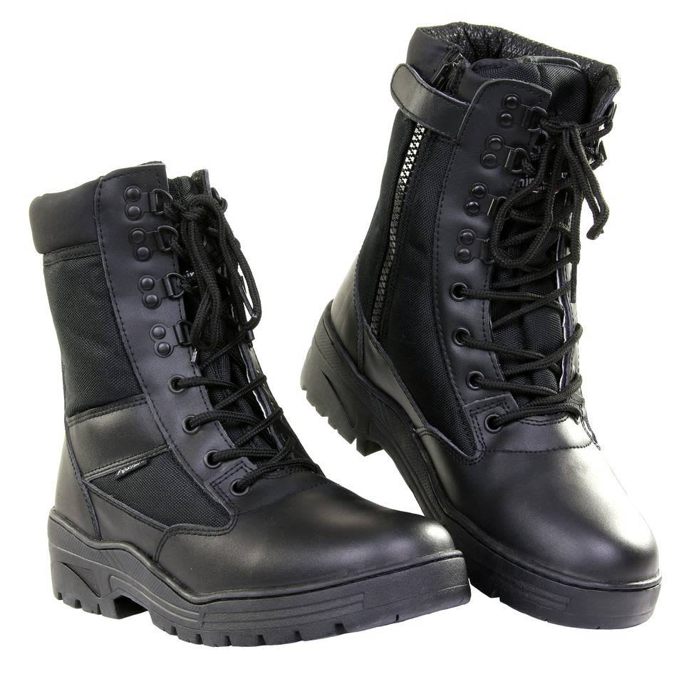 101 inc Pr. sniper boots WITH YKK ZIPPER Zwart