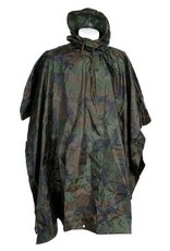 PONCHO ZWAAR WOODLAND