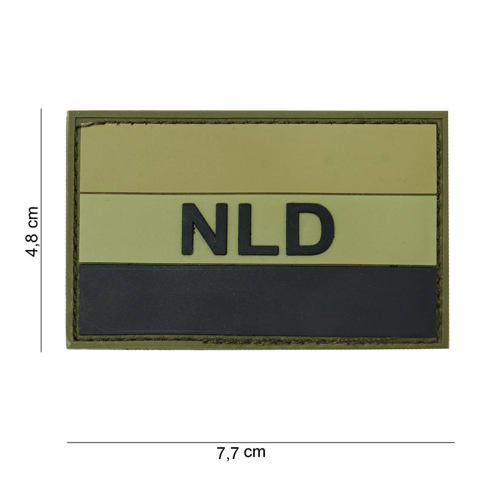 101 inc Embleem 3D PVC NLD groen/zwart