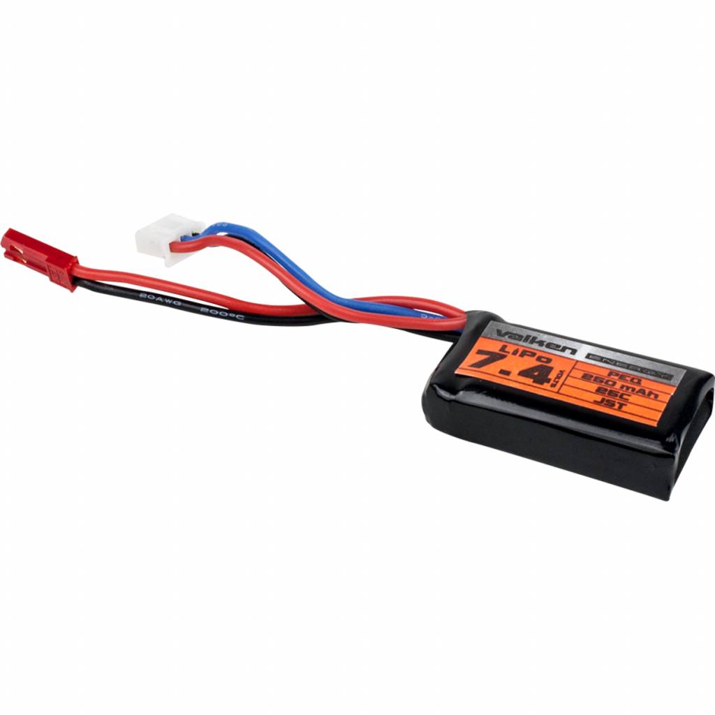 Valken valken energie Lipo 7.4V 250mAH, Hpa