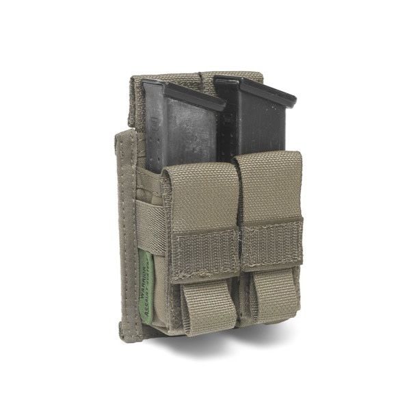 Warrior Assault Systeem Copy of MOLLE Double 9mm Direct Action Pistol Mag Pouch (Coyote)