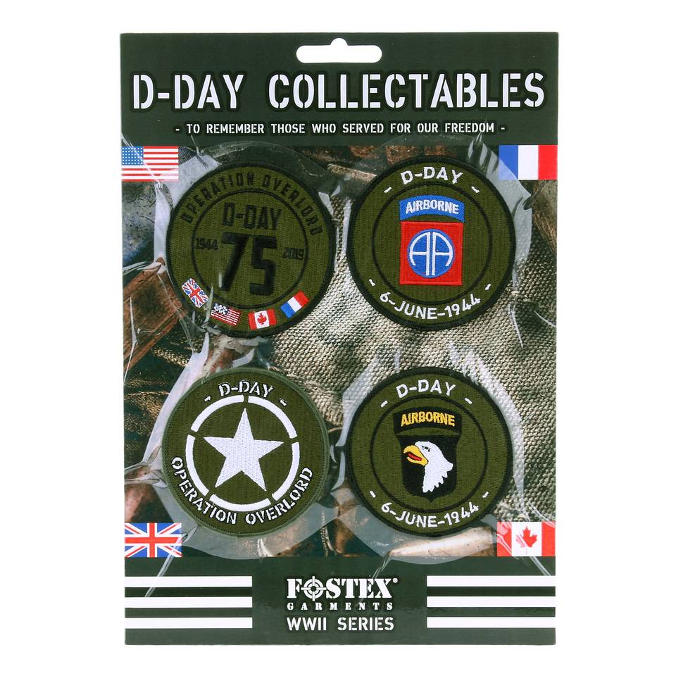 101 inc KAART EMBLEMEN D-DAY COLLECTABLES STOF