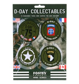 101 inc KAART EMBLEMEN D-DAY COLLECTABLES STOF