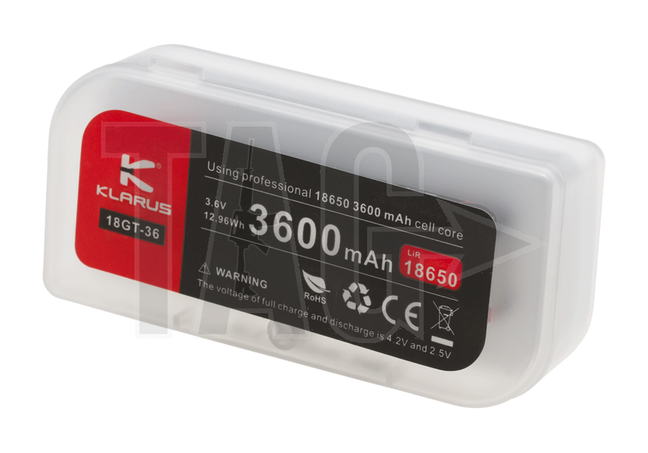 Klarus Klarus 18650 Battery 3.7V 3600mAh