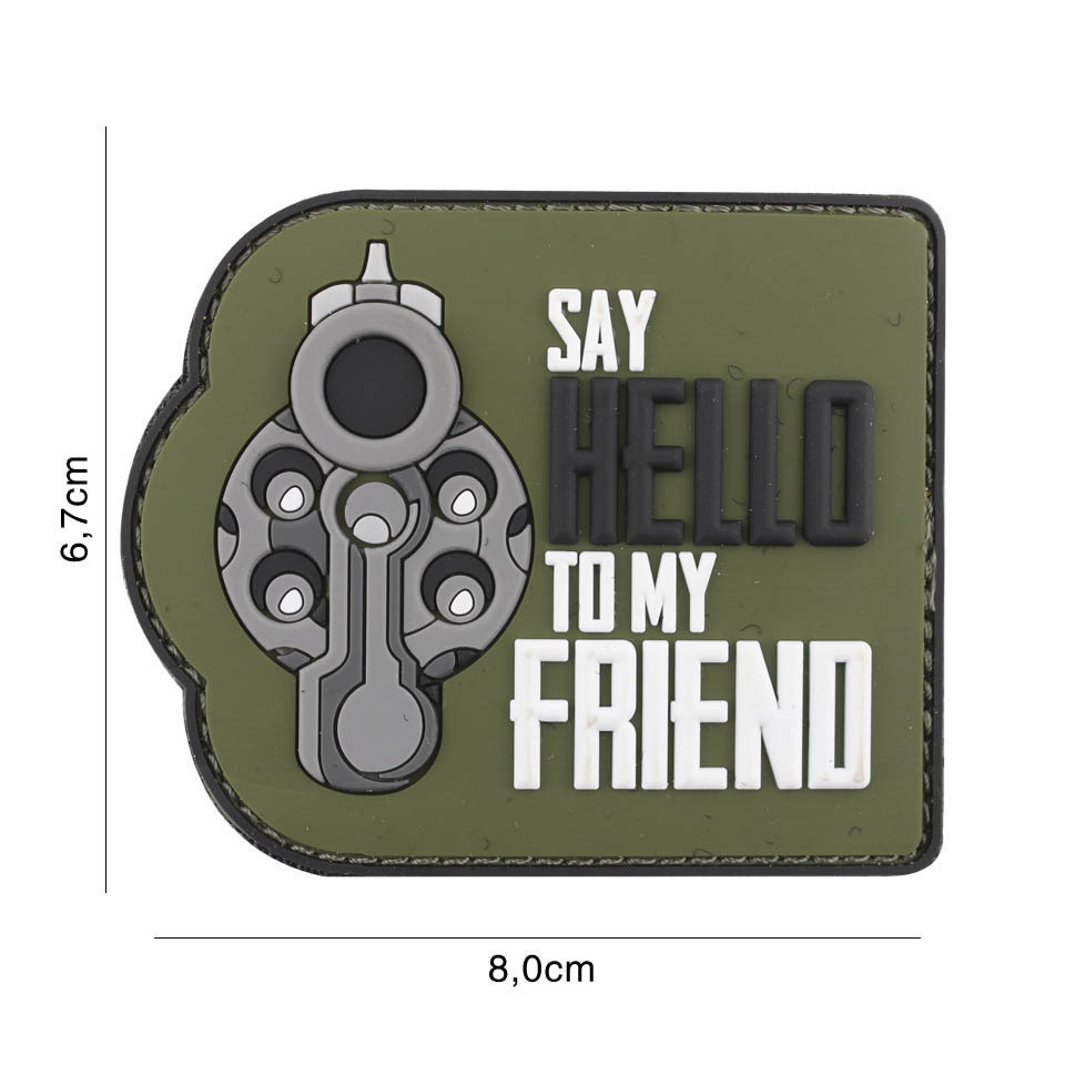 101 inc 3D PVC SAY HELLO TO MY FRIEND GROEN