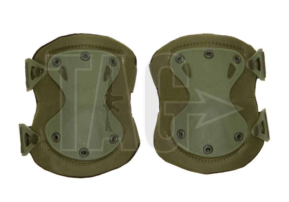 Invader Gear XPD Knee Pads OD, Black and coyote brown