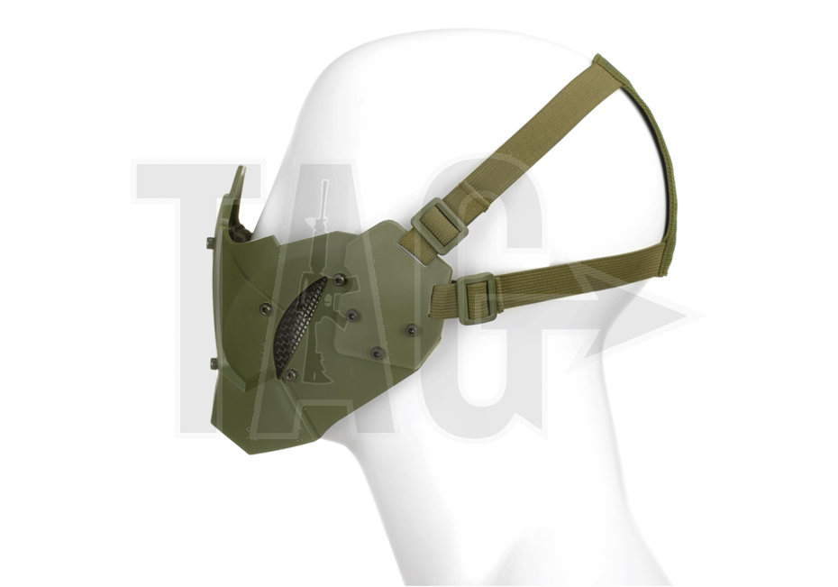 Pirate arms Warrior Steel Half Face Mask OD