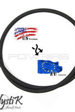 Balystik adapter - US -EU 8mm black braided line for HPA regulator