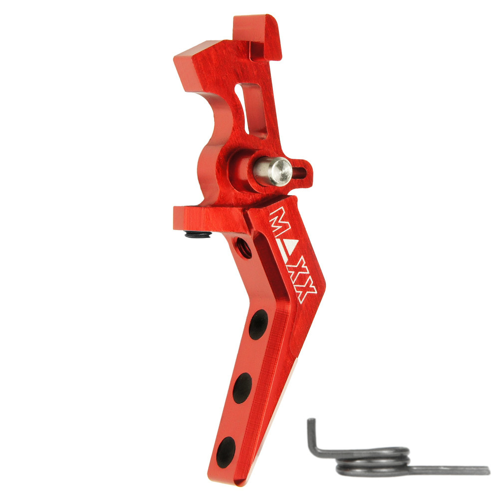 MAXX MAXX CNC Aluminum Advanced Speed Trigger (Style A) (RED)
