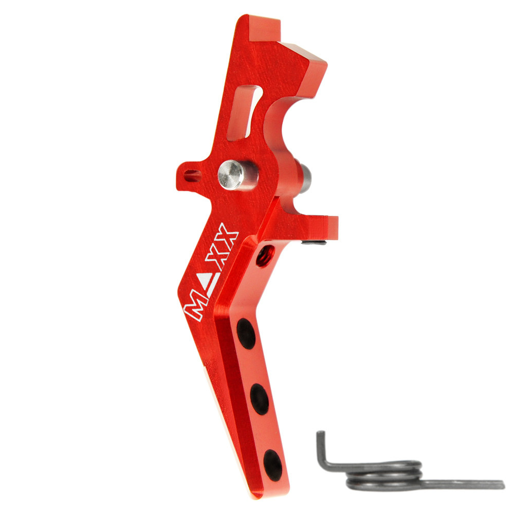 MAXX MAXX CNC Aluminum Advanced Speed Trigger (Style A) (RED)