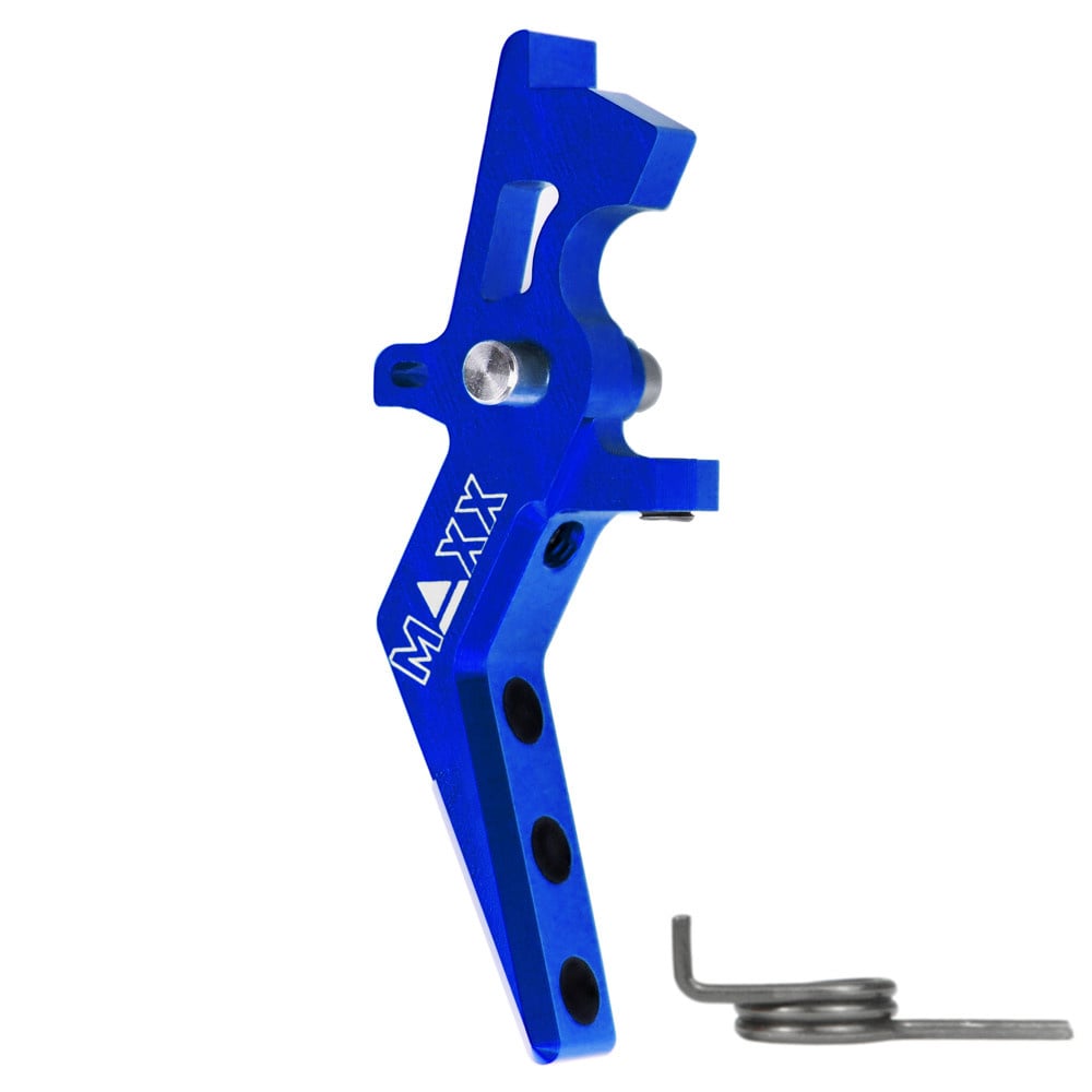 MAXX CNC Aluminum Advanced Speed Trigger (Style A) (Blue)