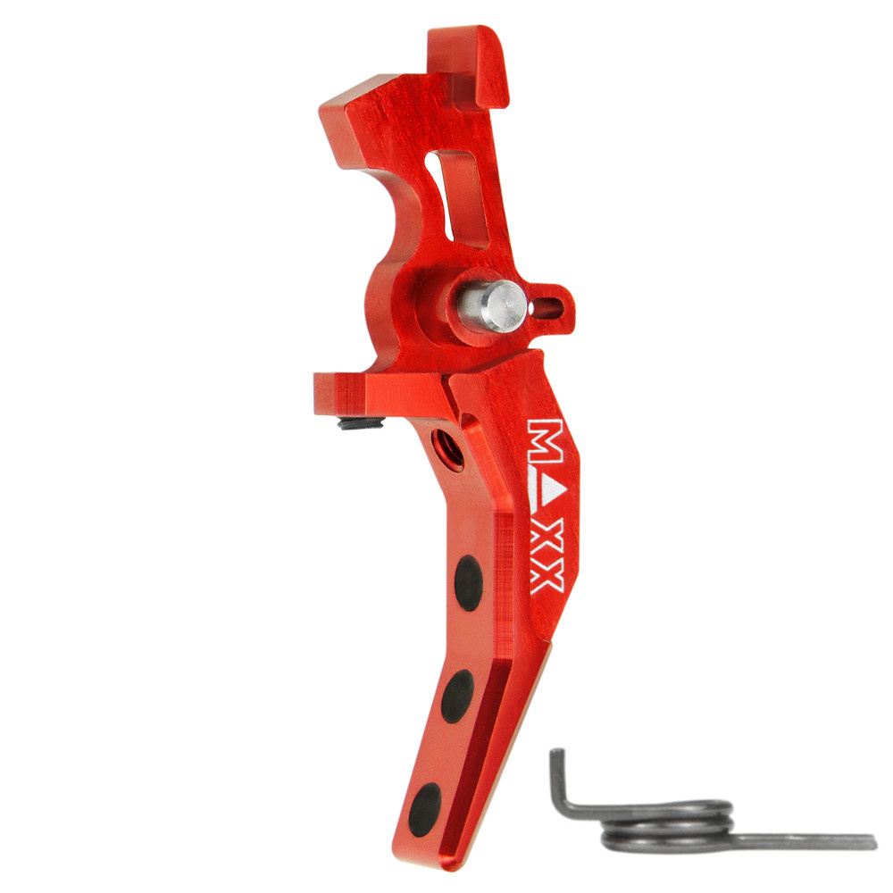 MAXX CNC Aluminum Advanced Speed Trigger (Style C) (Red)