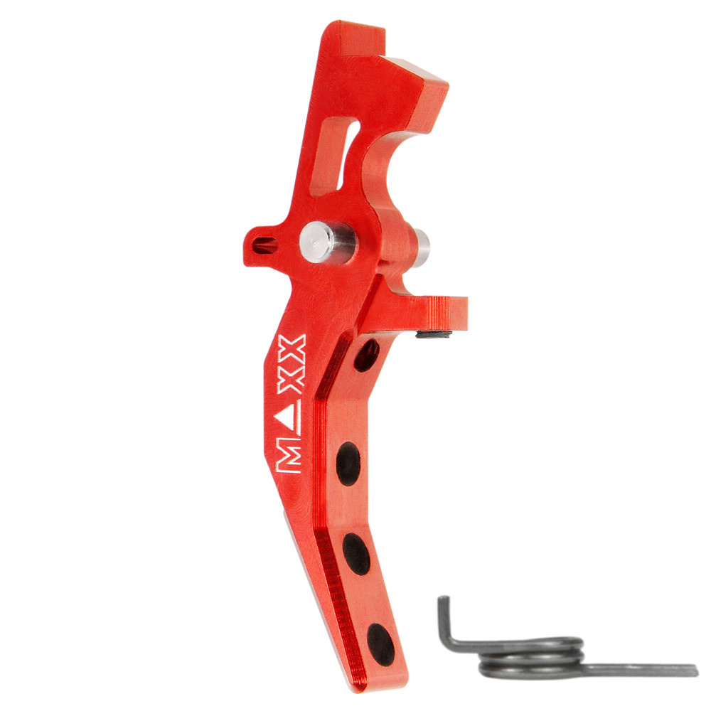 MAXX MAXX CNC Aluminum Advanced Speed Trigger (Style C) (Red)