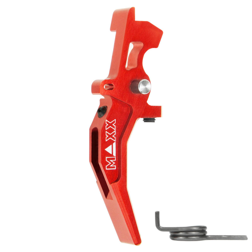 MAXX MAXX CNC Aluminum Advanced Speed Trigger (Style C) (Red)