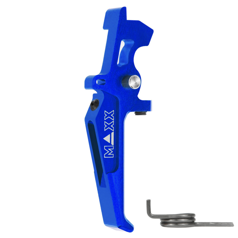 MAXX CNC Aluminum Advanced Speed Trigger (Style E) (Blue)
