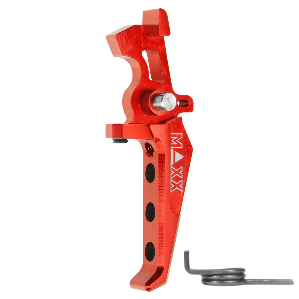 MAXX MAXX CNC Aluminum Advanced Speed Trigger (Style E) (Red)