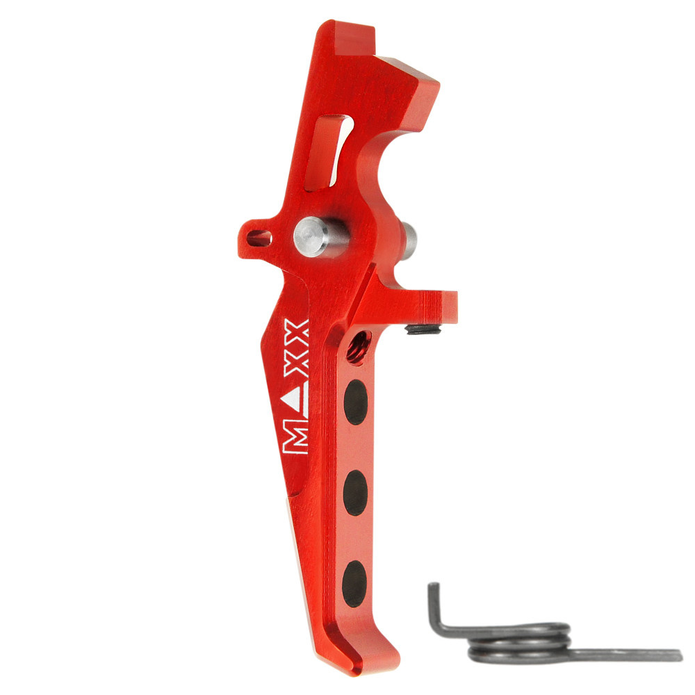 MAXX CNC Aluminum Advanced Speed Trigger (Style E) (Red)