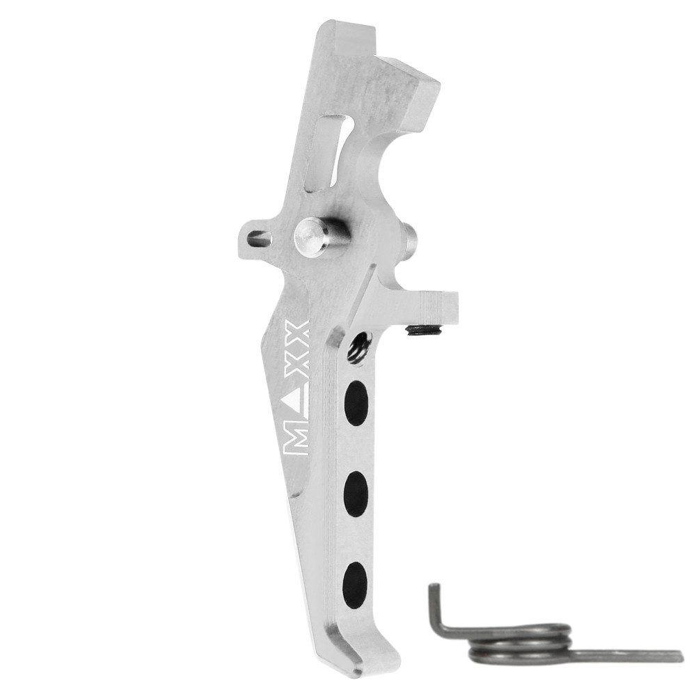 MAXX CNC Aluminum Advanced Speed Trigger (Style E) (Silver)