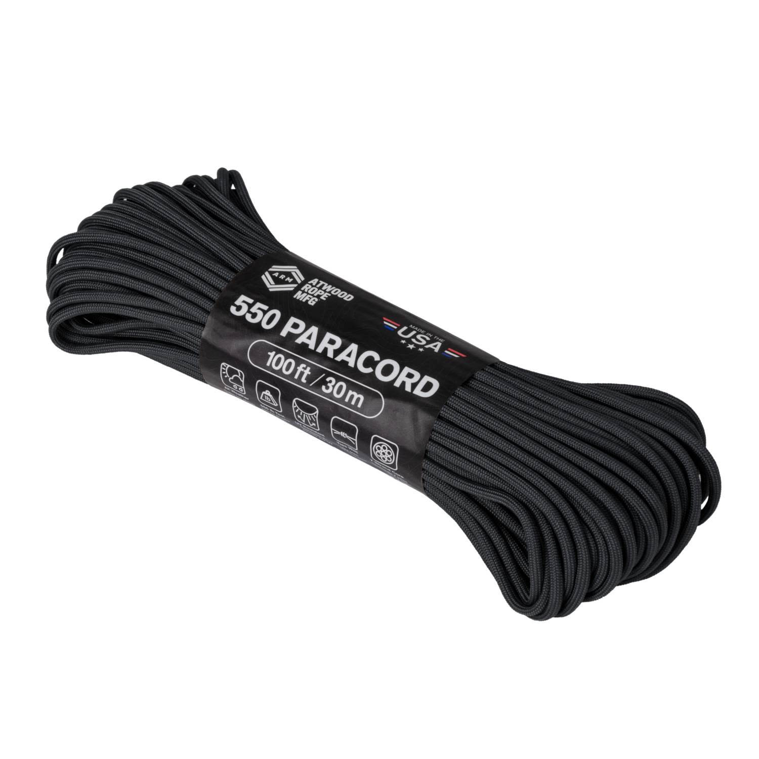 Helikon-Tex 550 Paracord (100ft) Black