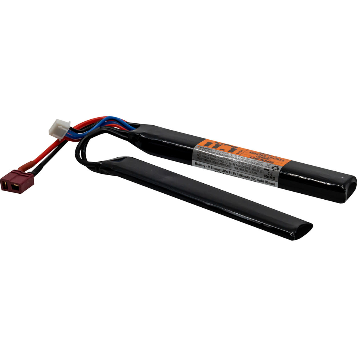 Valken Valken Airsoft Battery - LiP0 11.1v 1200mAh 30c Split Style(Dean)