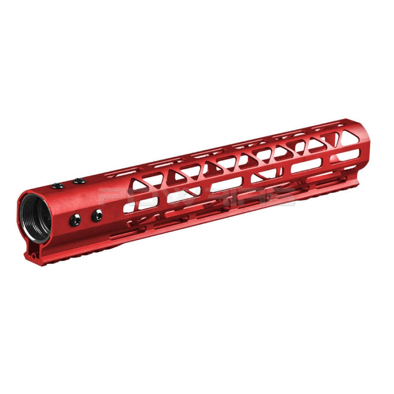 Balystik Skeleton M-LOK CNC rail for AEG / GBB / PTW 12 inch red